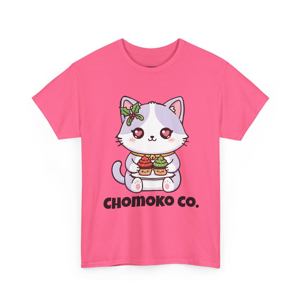 Nori with Christmas Cupcakes Sharing Tee | Christmas Cute Holiday Shirt