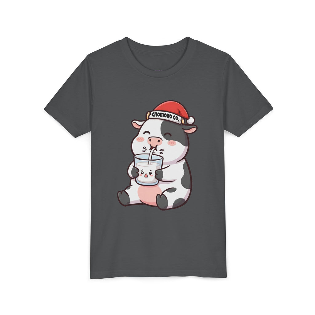 Kolby with Santa hat Youth Short Sleeve Tee
