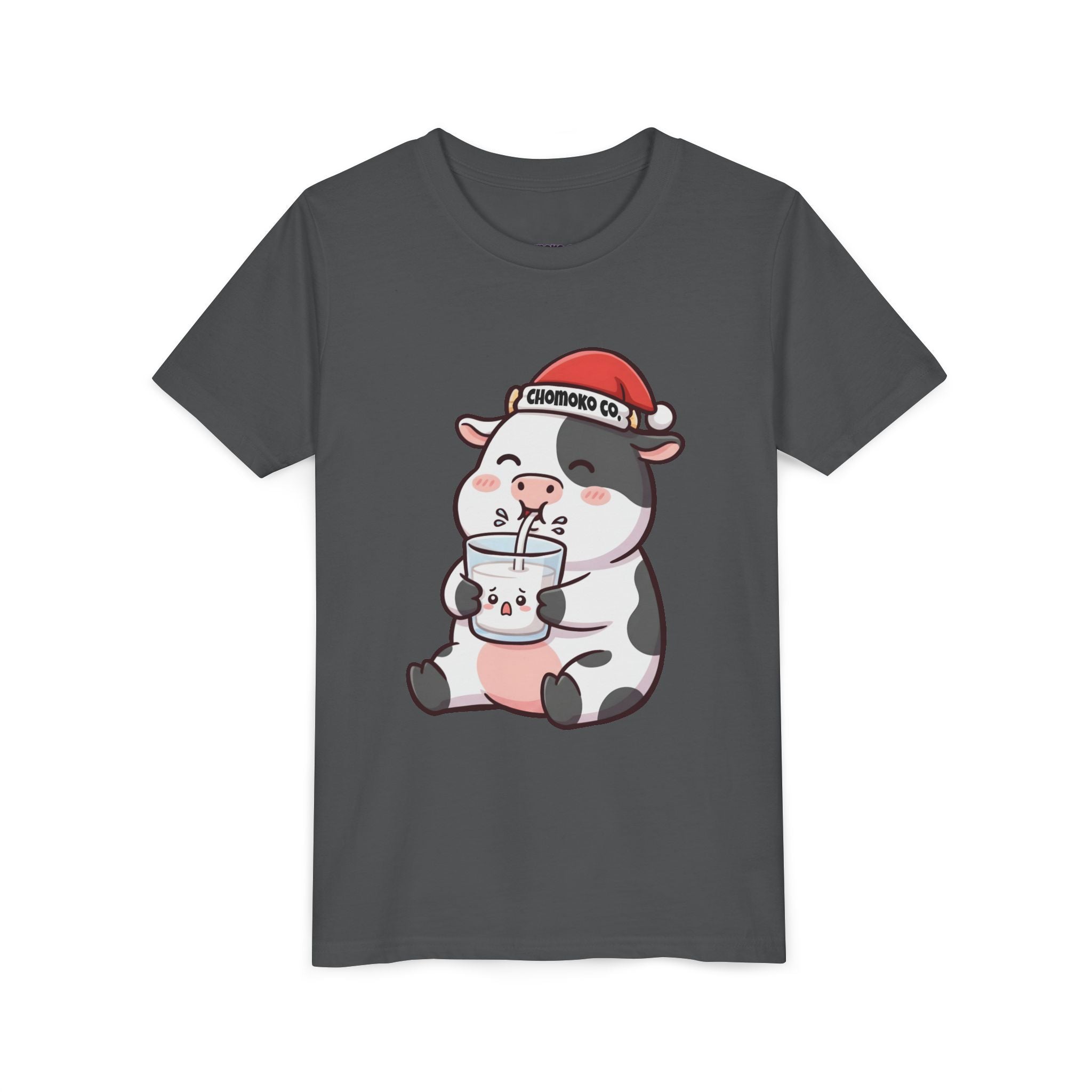 Kolby with Santa hat Youth Short Sleeve Tee