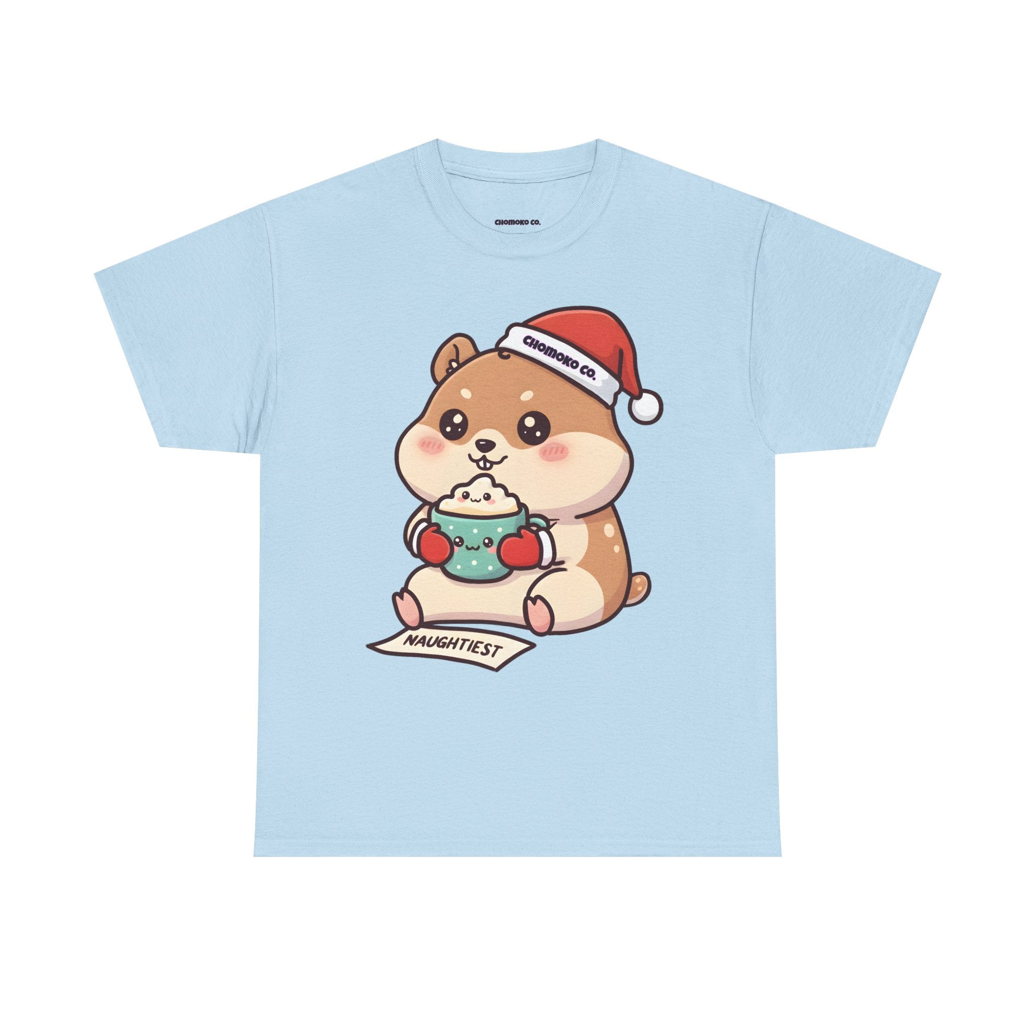 Atsu drinking Eggnog Sharing Tee | Christmas Cute Holiday Shirt