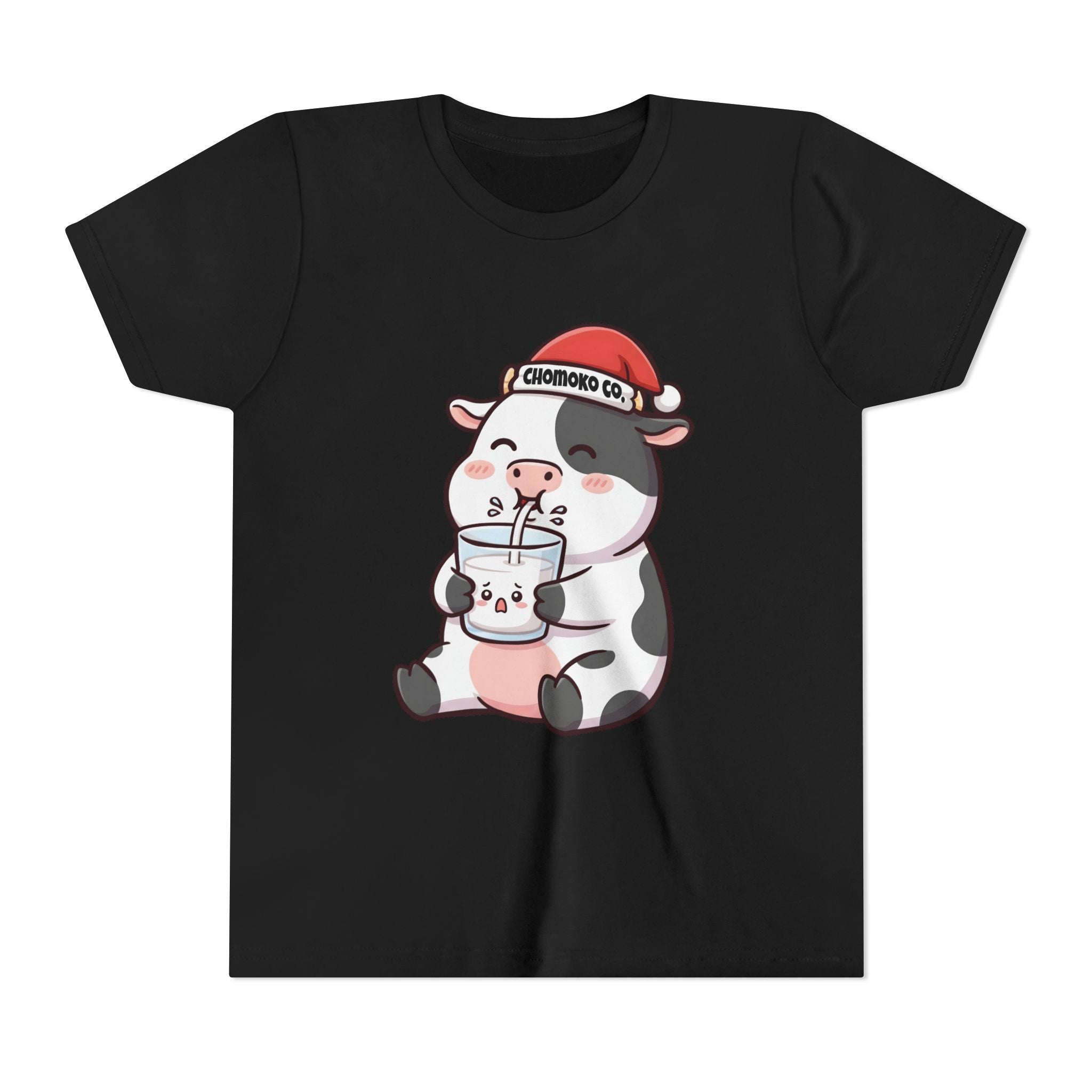 Kolby with Santa hat Youth Short Sleeve Tee