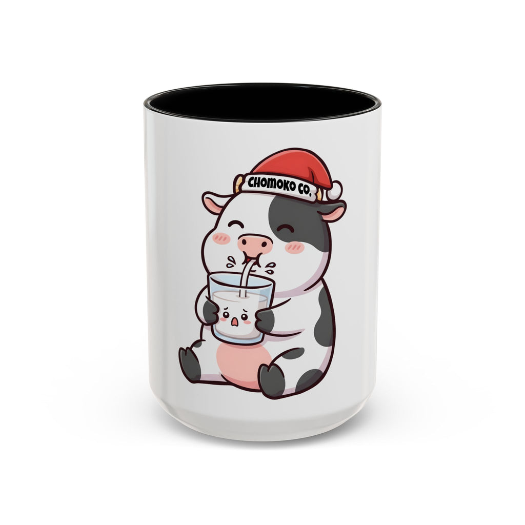 Kolby with Santa hat Accent Coffee Mug (11, 15oz)
