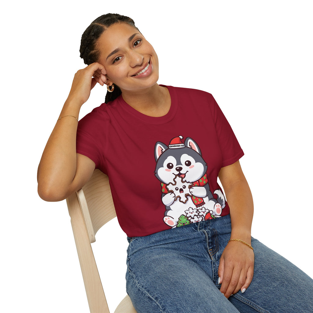 Koda eating Sugar cookies Unisex Softstyle T-Shirt
