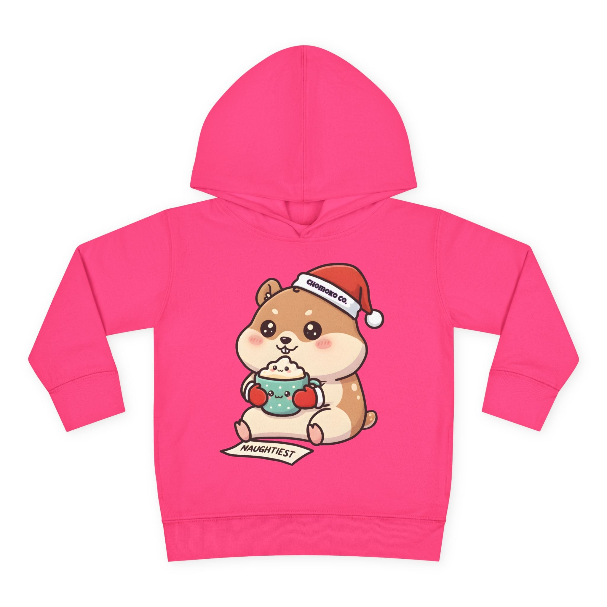 Atsu drinking Eggnog Toddler Pullover Fleece Hoodie