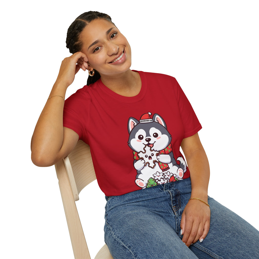 Koda eating Sugar cookies Unisex Softstyle T-Shirt