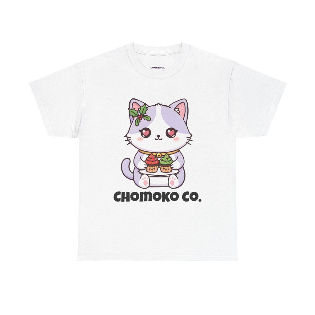 Nori with Christmas Cupcakes Sharing Tee | Christmas Cute Holiday Shirt