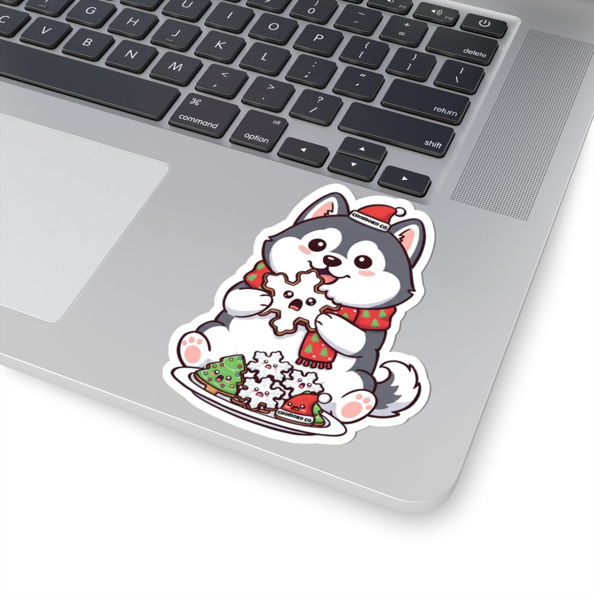 Koda eating Sugar cookies Kiss-Cut Stickers