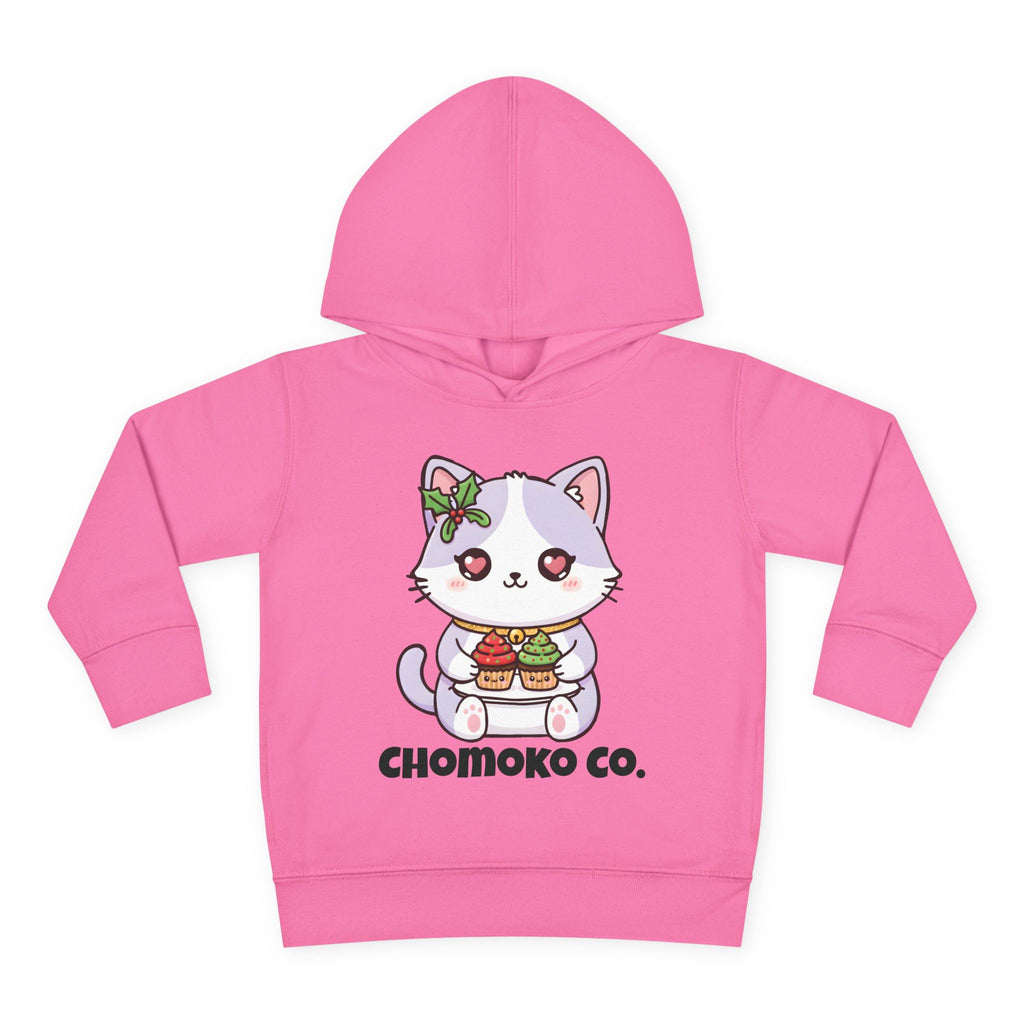 Nori with Christmas Cupcakes Toddler Pullover Fleece Hoodie