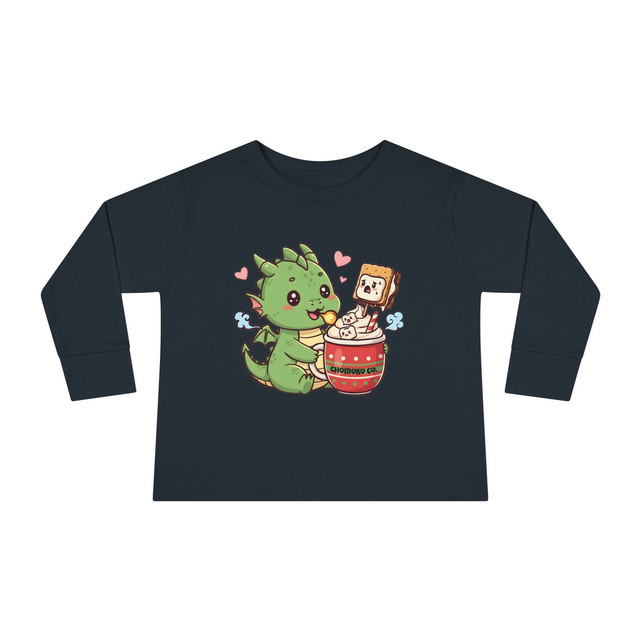 Rinzu drinking Hot chocolate Toddler Long Sleeve Tee