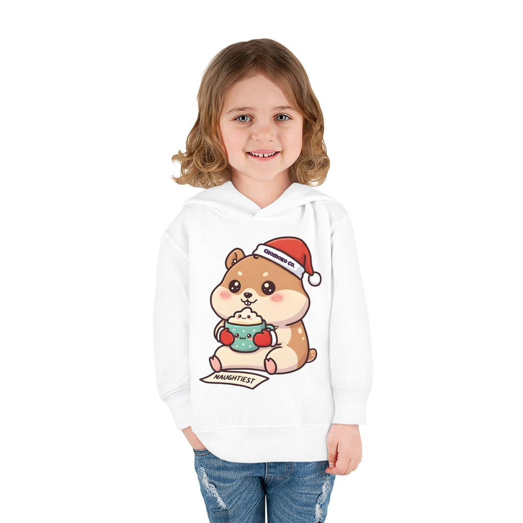 Atsu drinking Eggnog Toddler Pullover Fleece Hoodie