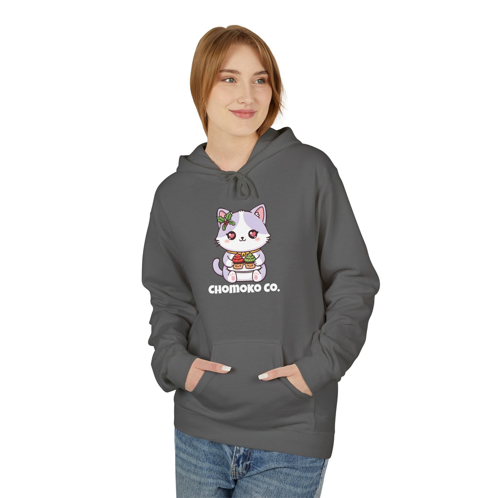 Nori with Christmas Cupcakes Unisex Midweight Softstyle Fleece Hoodie