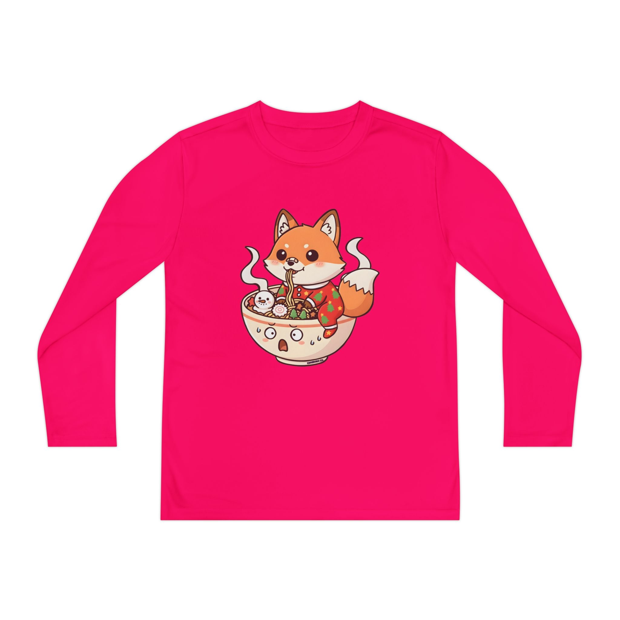 Sumi in Christmas pajamas Youth Long Sleeve Competitor Tee