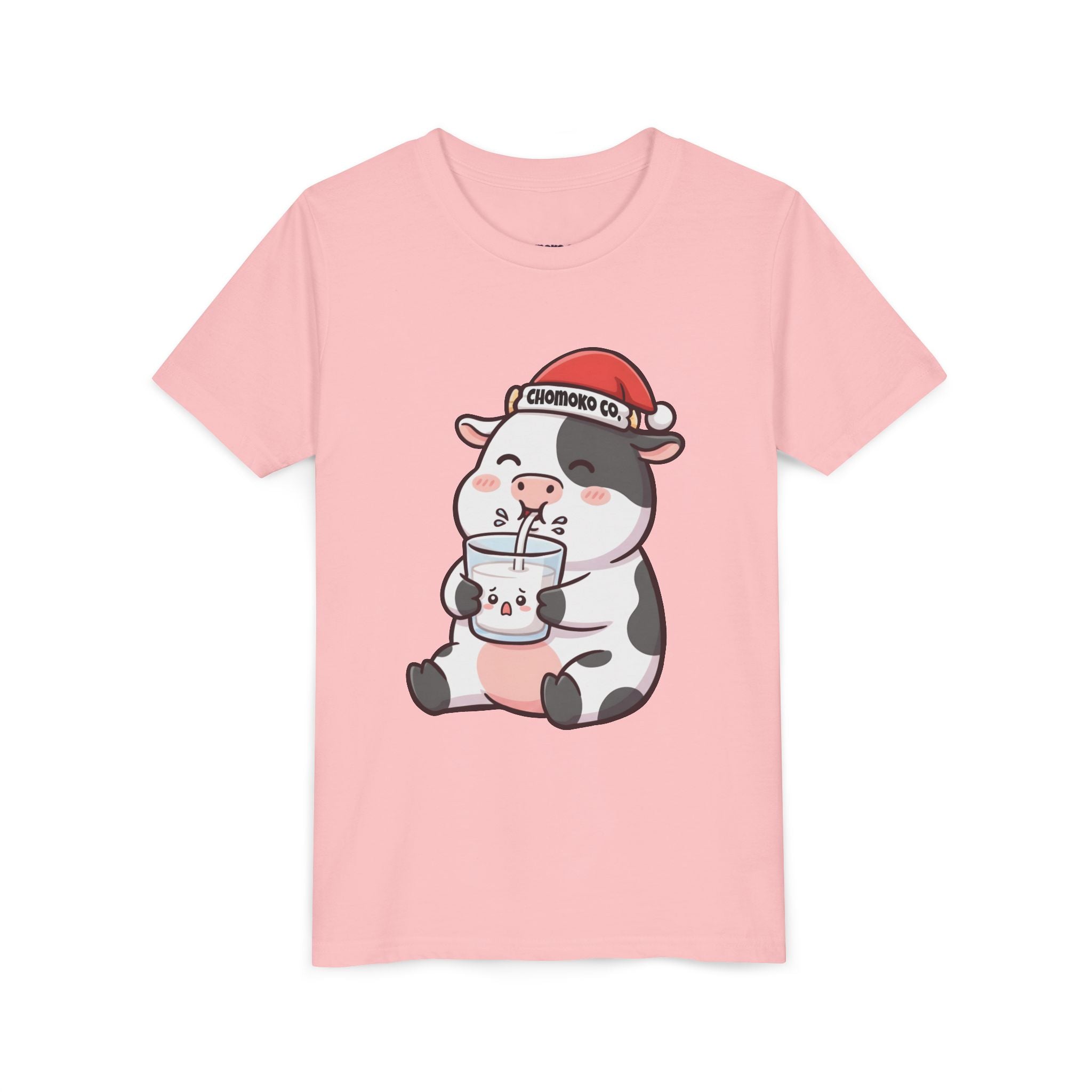 Kolby with Santa hat Youth Short Sleeve Tee