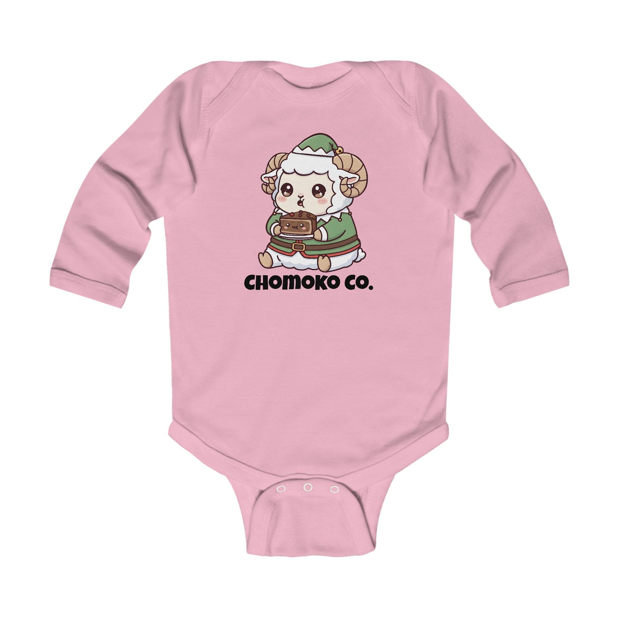 Bashi in an elf costume Infant Long Sleeve Bodysuit