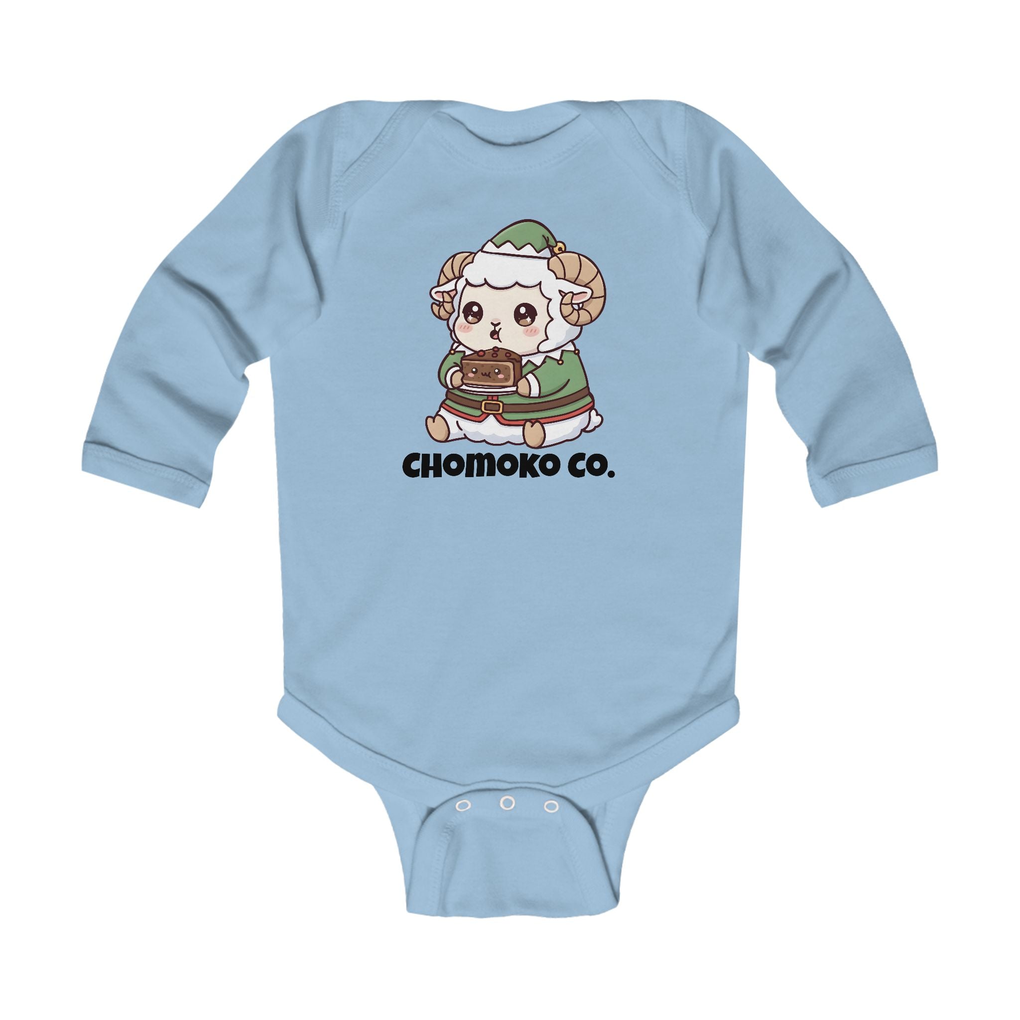 Bashi in an elf costume Infant Long Sleeve Bodysuit