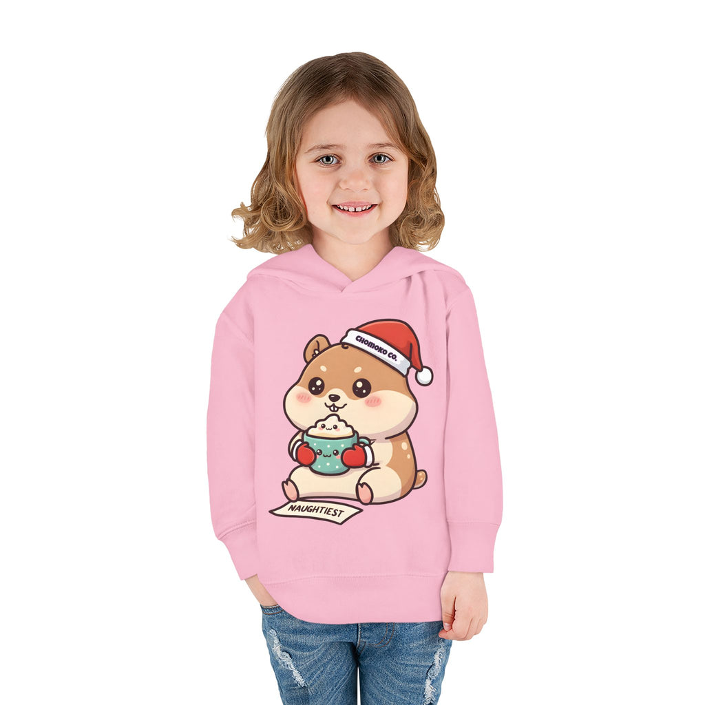 Atsu drinking Eggnog Toddler Pullover Fleece Hoodie