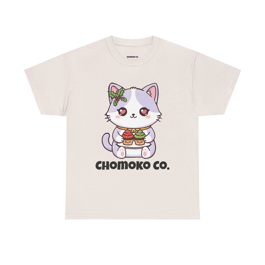 Nori with Christmas Cupcakes Sharing Tee | Christmas Cute Holiday Shirt