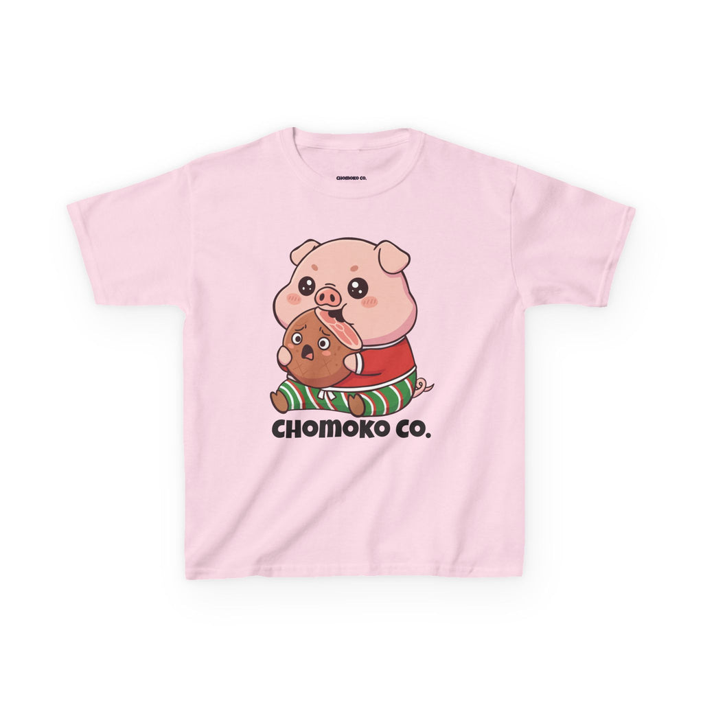 Okui in Christmas pajamas Kids Heavy Cotton™ Tee
