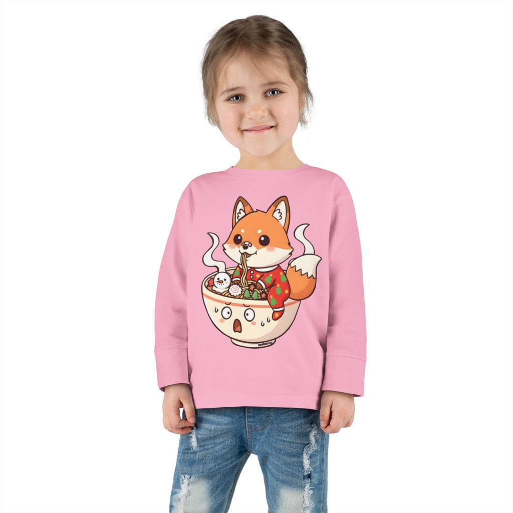 Sumi in Christmas pajamas Toddler Long Sleeve Tee
