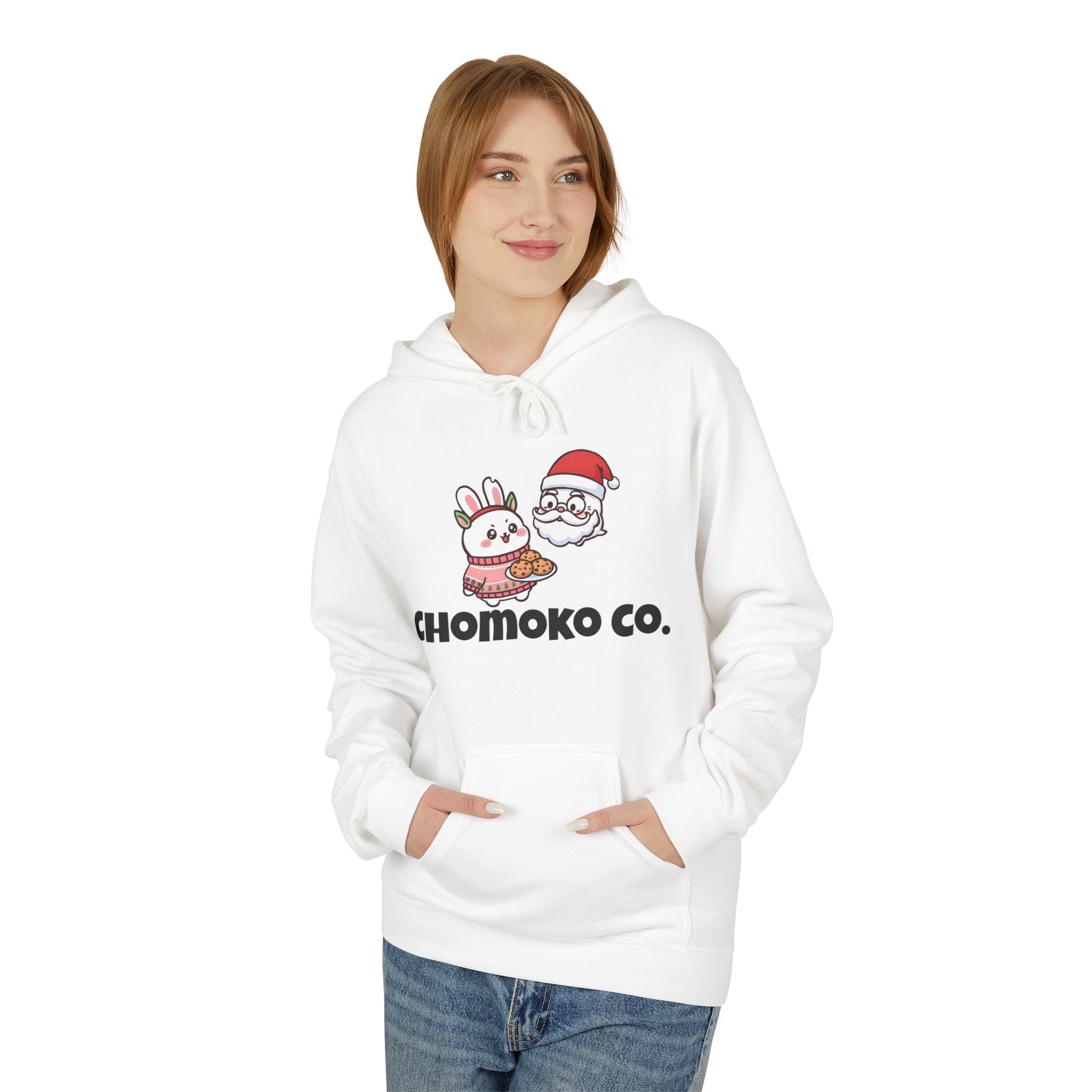 Chomoko and Santa Oji Unisex Midweight Softstyle Fleece Hoodie