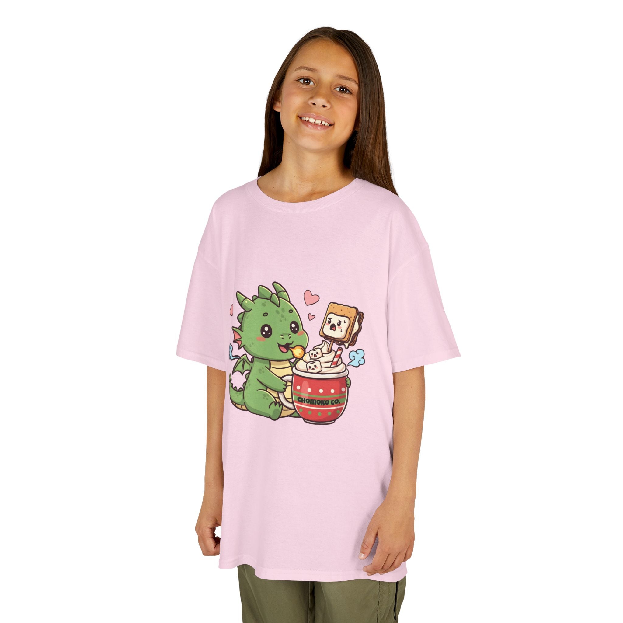 Rinzu drinking Hot chocolate Kids Heavy Cotton™ Tee