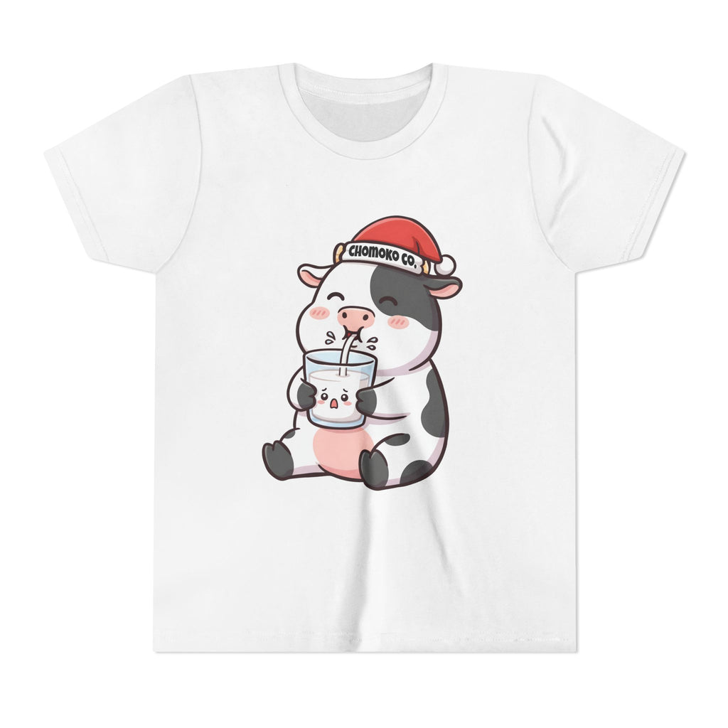 Kolby with Santa hat Youth Short Sleeve Tee