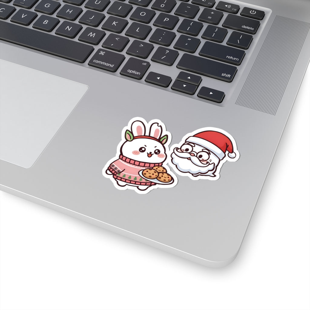 Chomoko and Oji Christmas Kiss-Cut Stickers