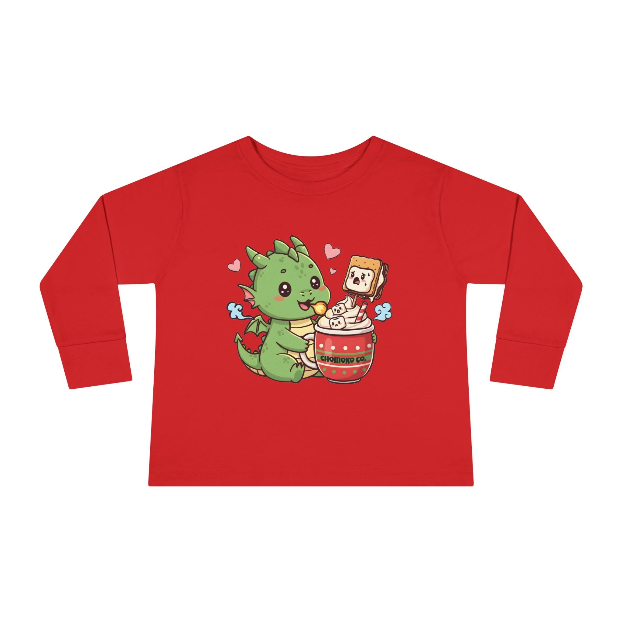 Rinzu drinking Hot chocolate Toddler Long Sleeve Tee