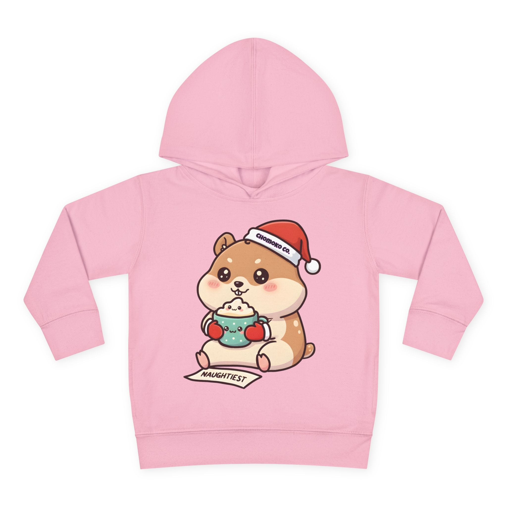 Atsu drinking Eggnog Toddler Pullover Fleece Hoodie