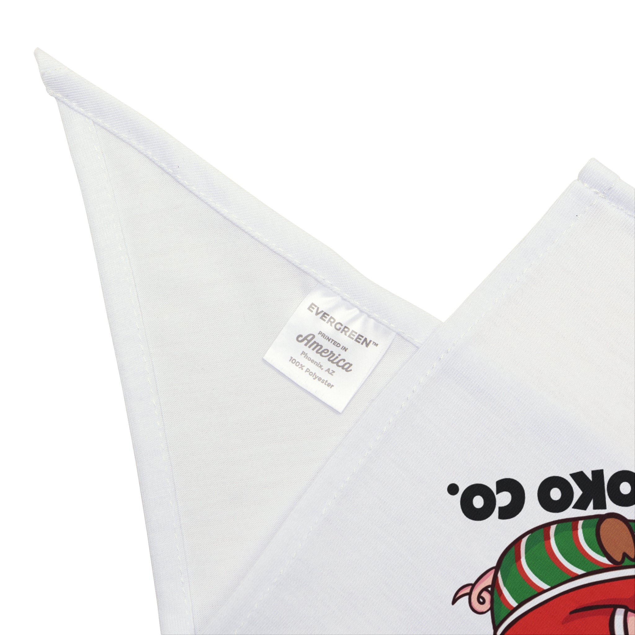 Okui in Christmas pajamas Pet Bandana