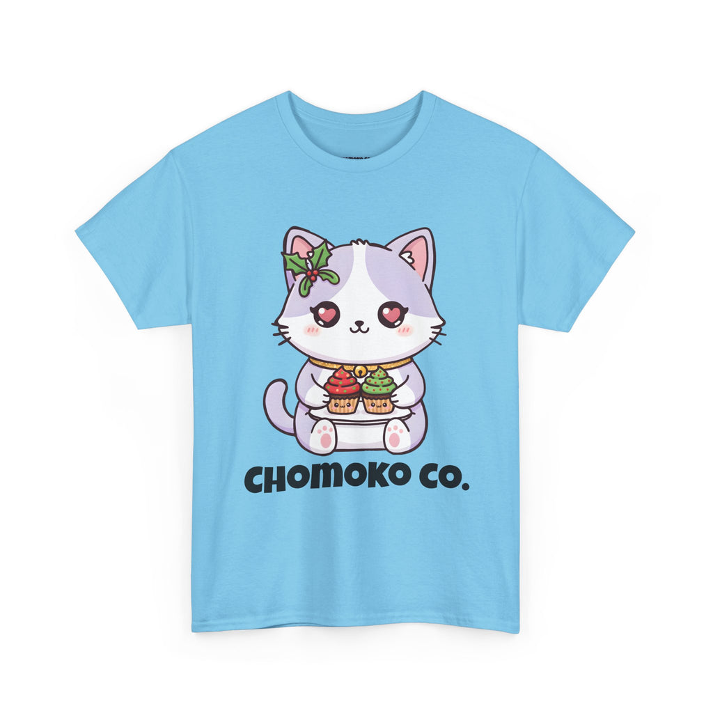 Nori with Christmas Cupcakes Sharing Tee | Christmas Cute Holiday Shirt