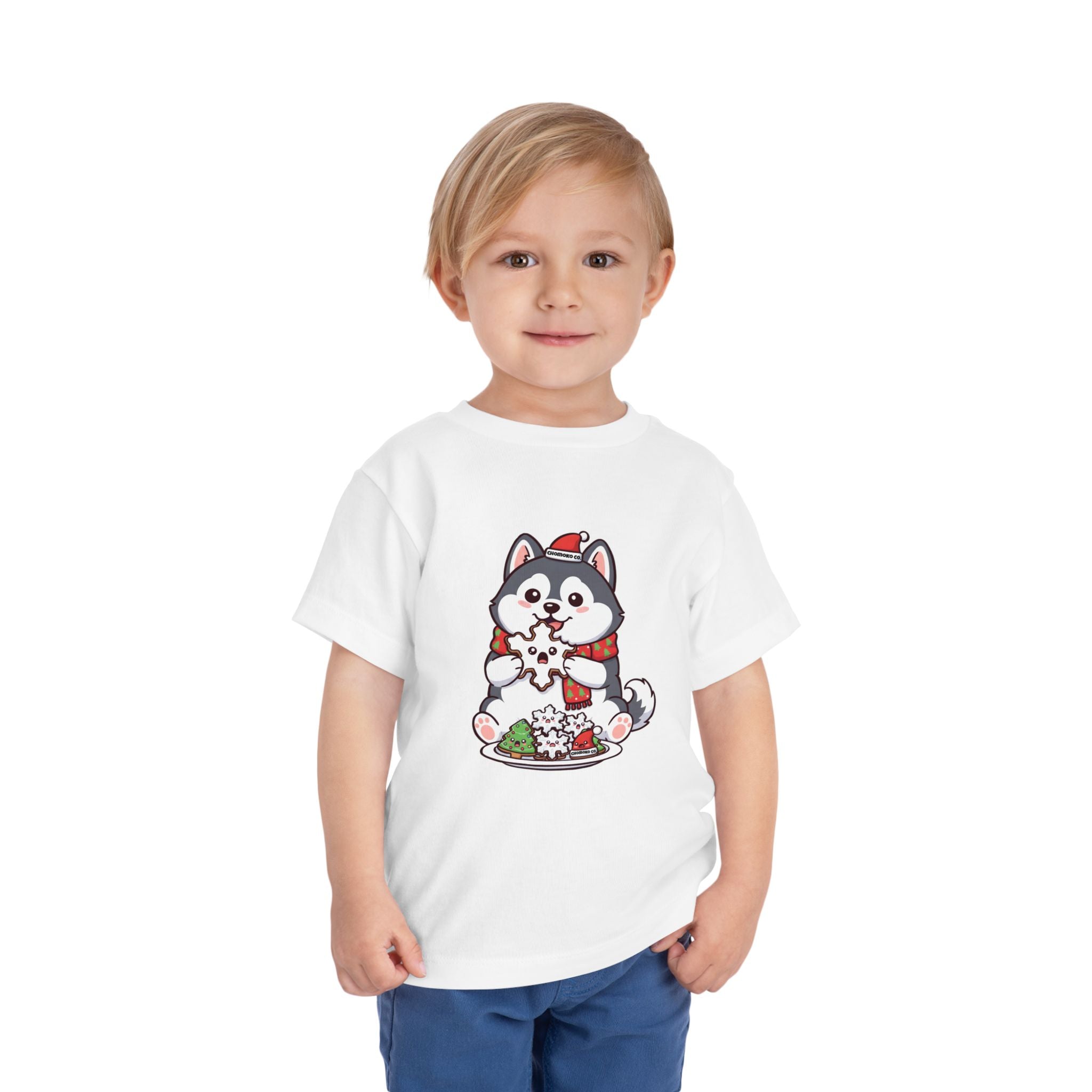 Koda eating Sugar cookies Toddler Short Sleeve Tee