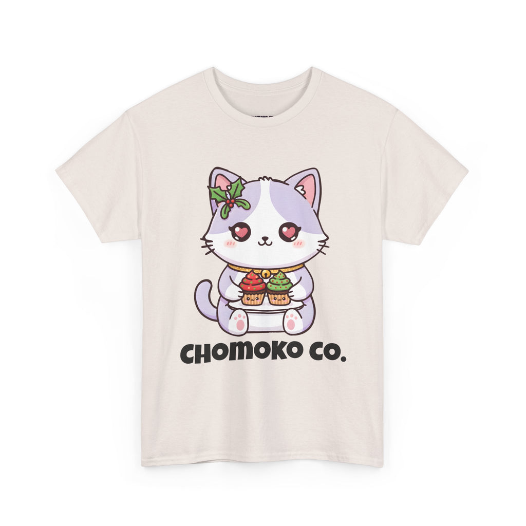 Nori with Christmas Cupcakes Sharing Tee | Christmas Cute Holiday Shirt