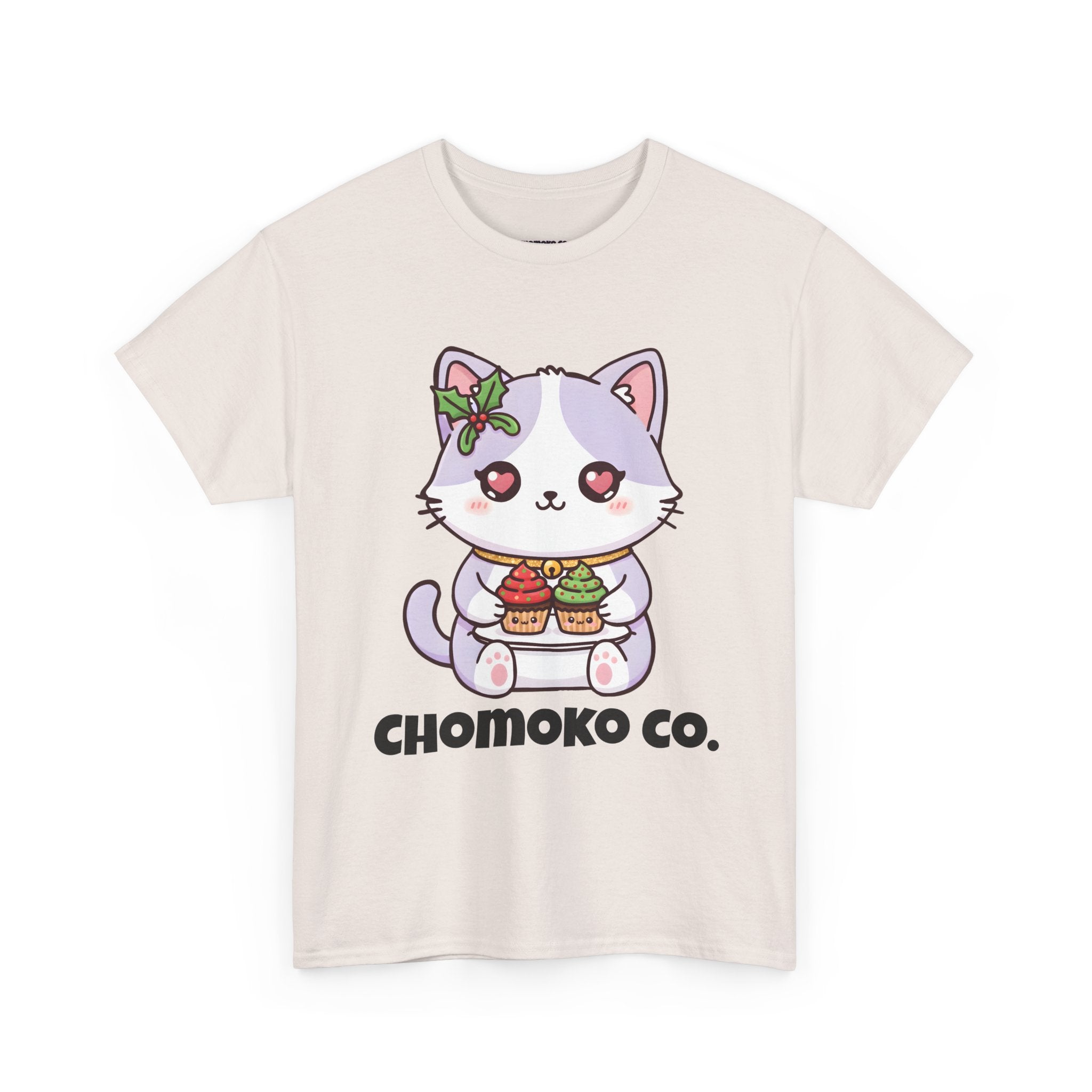 Nori with Christmas Cupcakes Sharing Tee | Christmas Cute Holiday Shirt