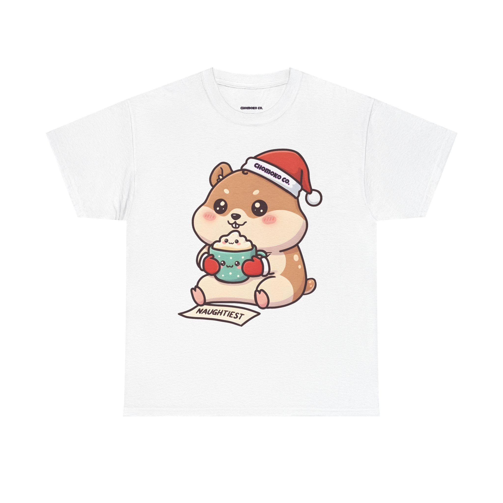Atsu drinking Eggnog Sharing Tee | Christmas Cute Holiday Shirt