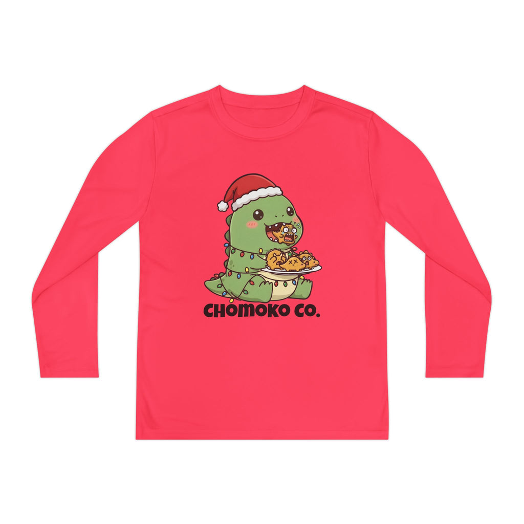 Tatsu with Christmas lights Youth Long Sleeve Competitor Tee