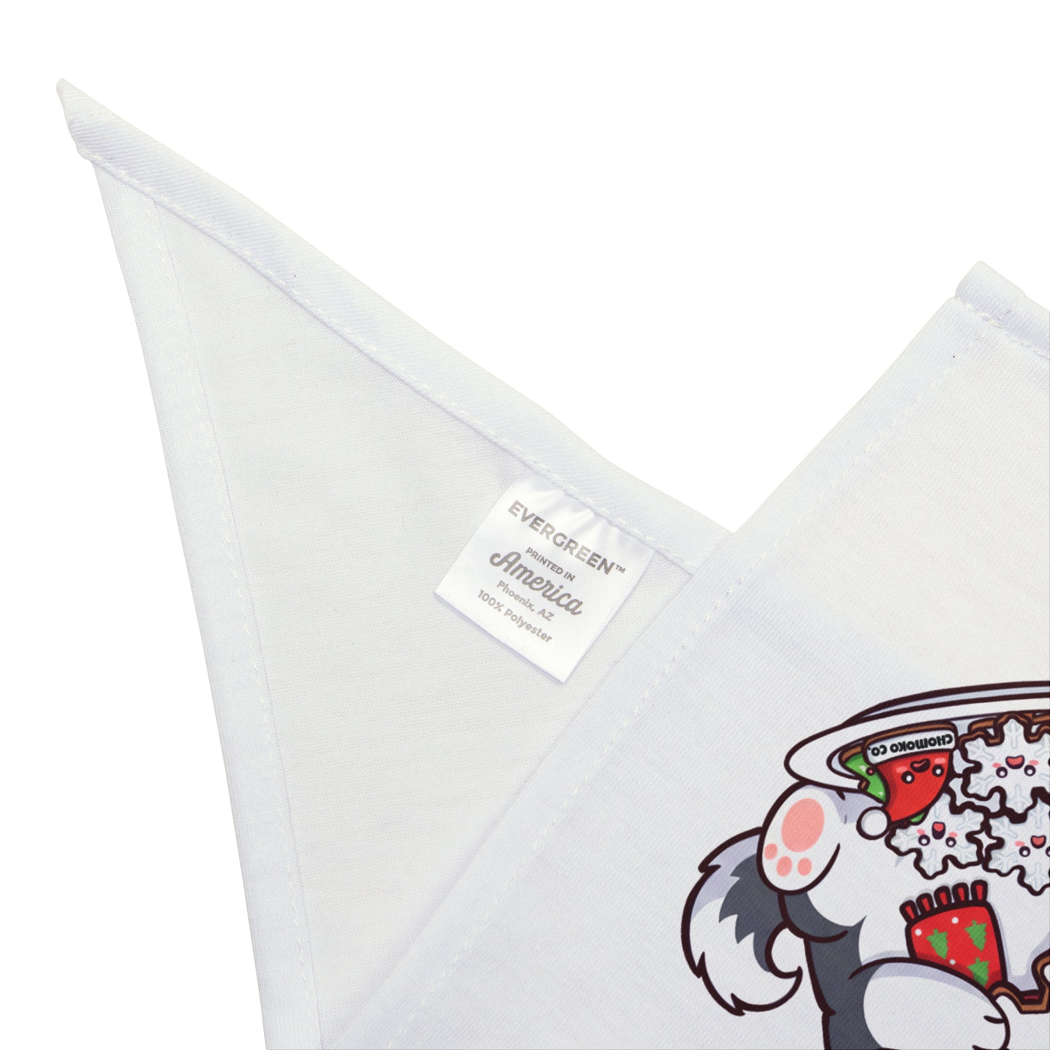 Koda eating Christmas Sugar Cookies Pet Bandana