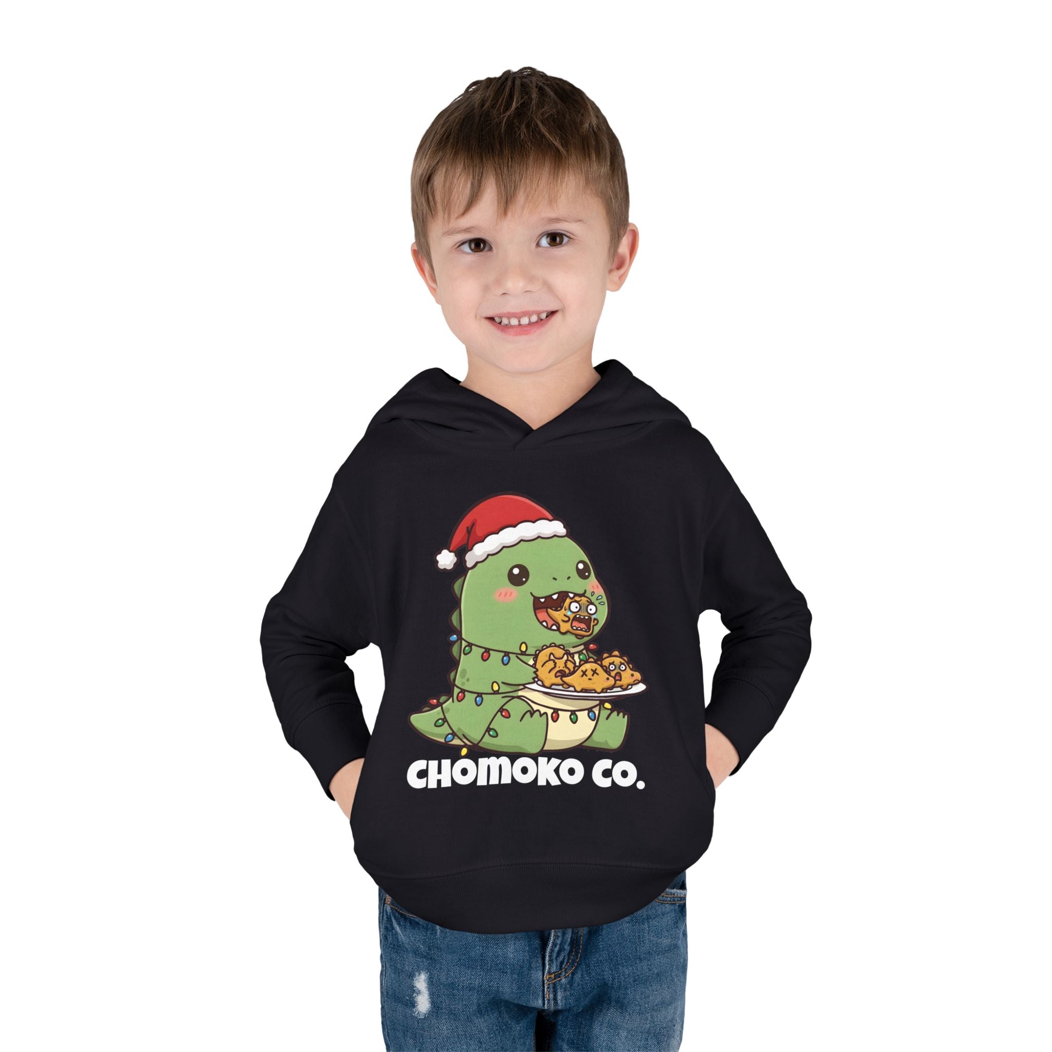 Tatsu with Christmas lights Toddler Pullover Fleece Hoodie