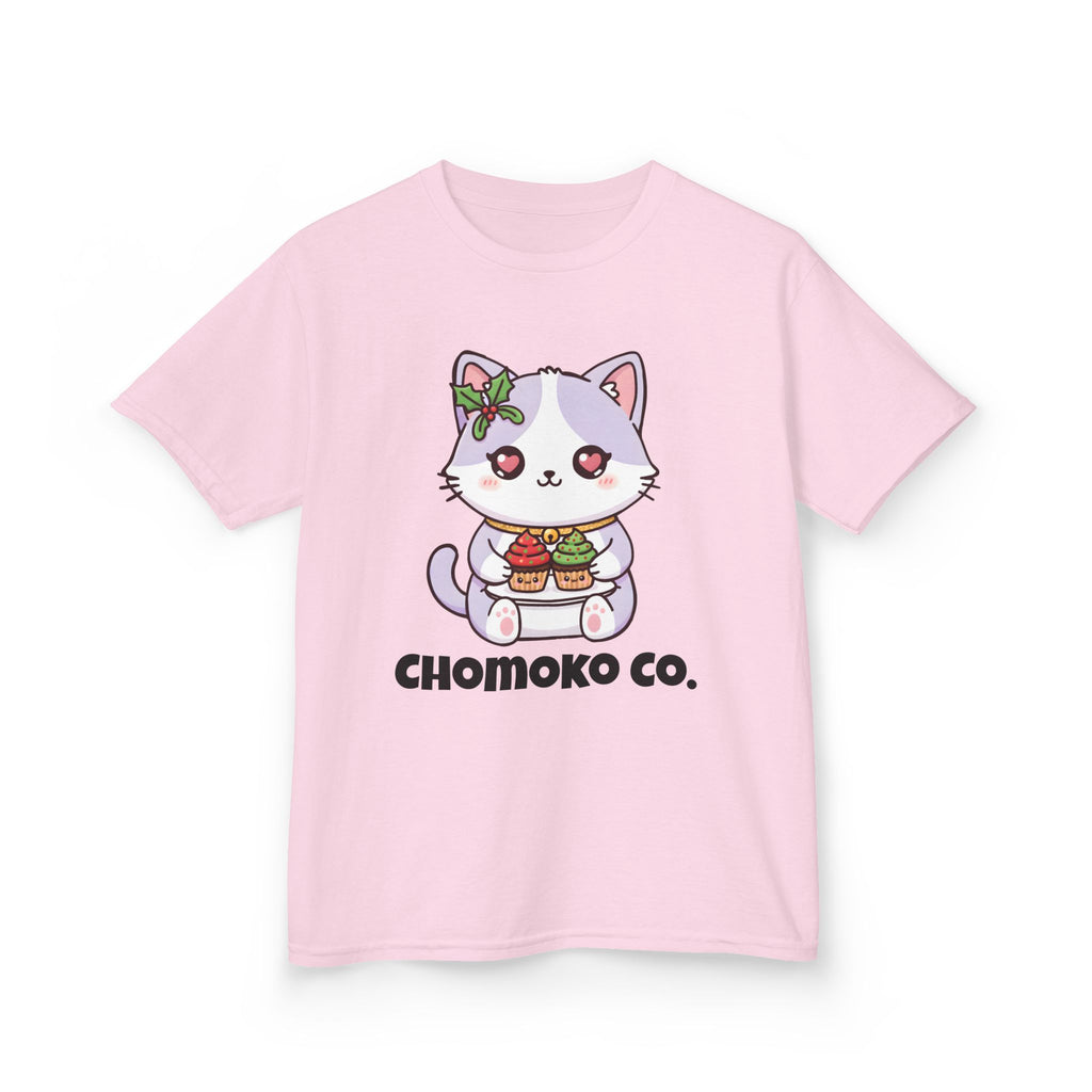 Nori with Christmas Cupcakes Kids Heavy Cotton™ Tee