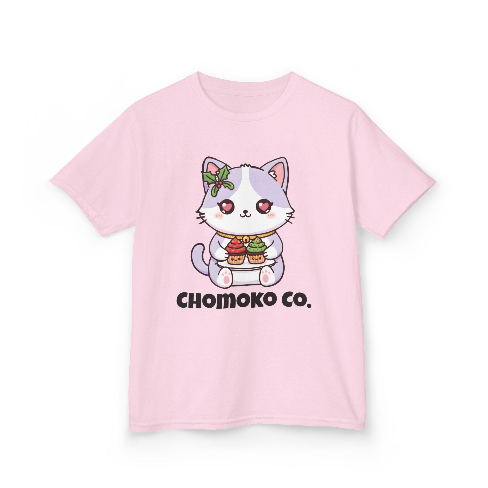 Nori with Christmas Cupcakes Kids Heavy Cotton™ Tee