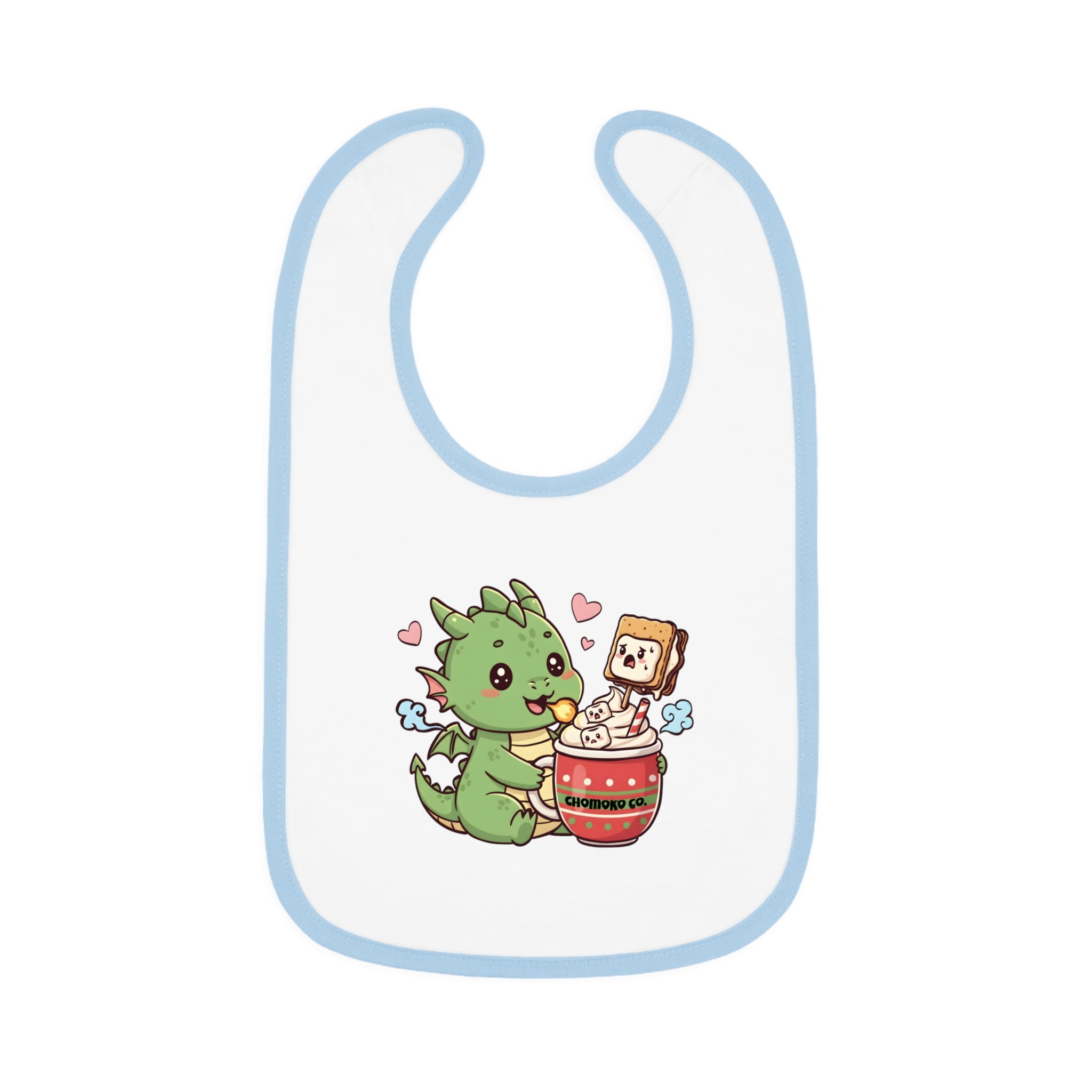 Rinzu drinking Hot chocolate Baby Bib