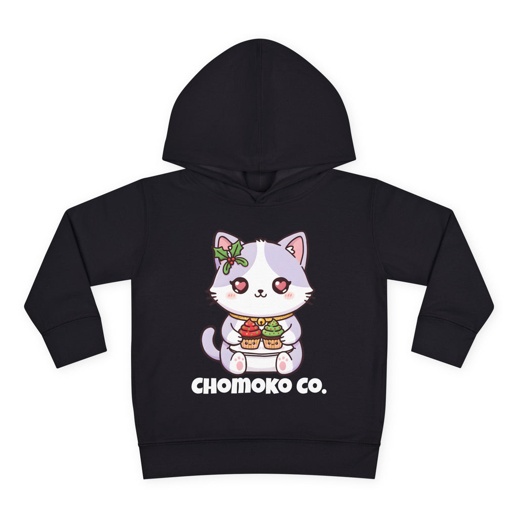 Nori with Christmas Cupcakes Toddler Pullover Fleece Hoodie