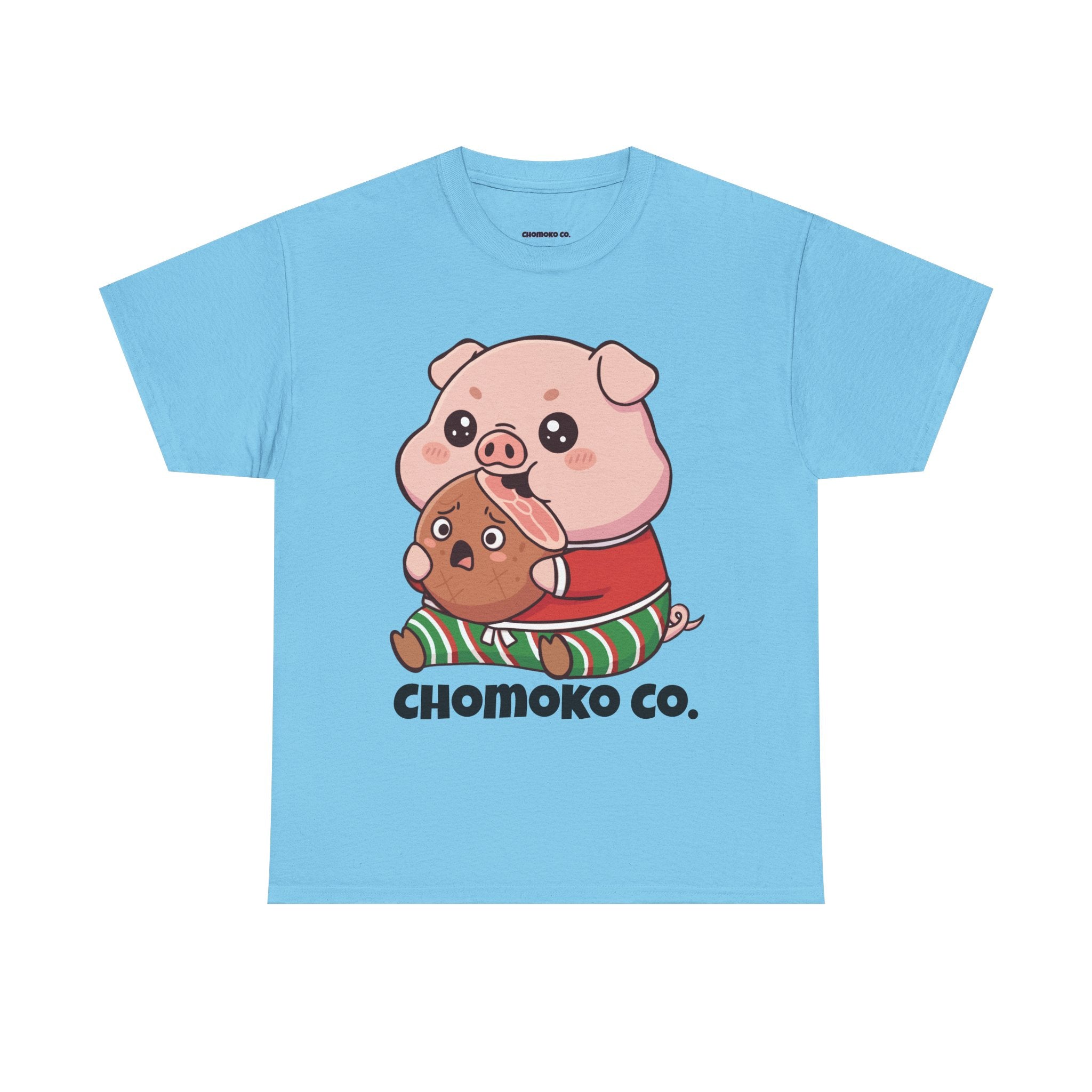 Okui in Christmas pajamas Sharing Tee | Christmas Cute Holiday Shirt