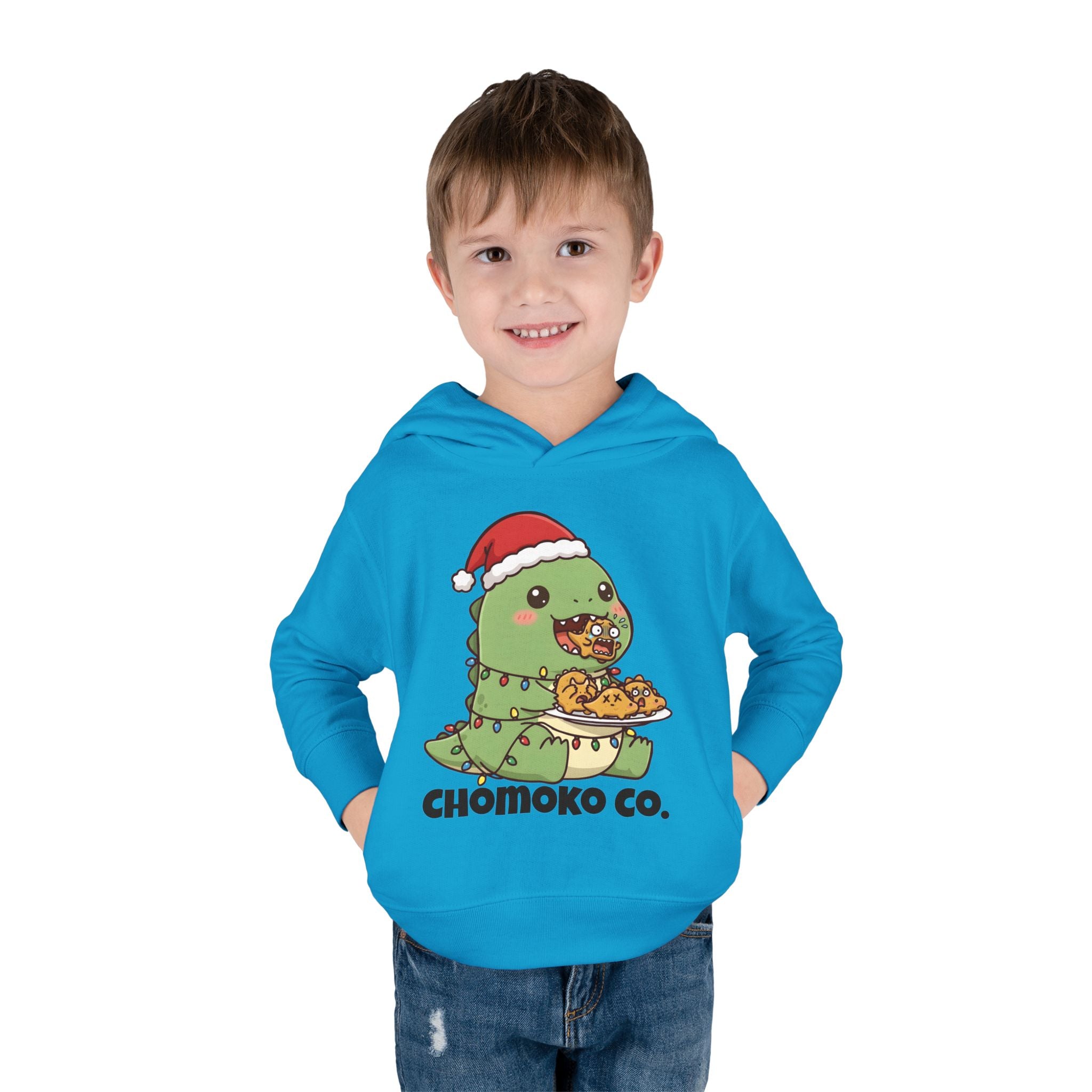 Tatsu with Christmas lights Toddler Pullover Fleece Hoodie