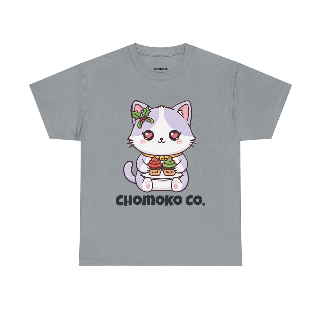 Nori with Christmas Cupcakes Sharing Tee | Christmas Cute Holiday Shirt