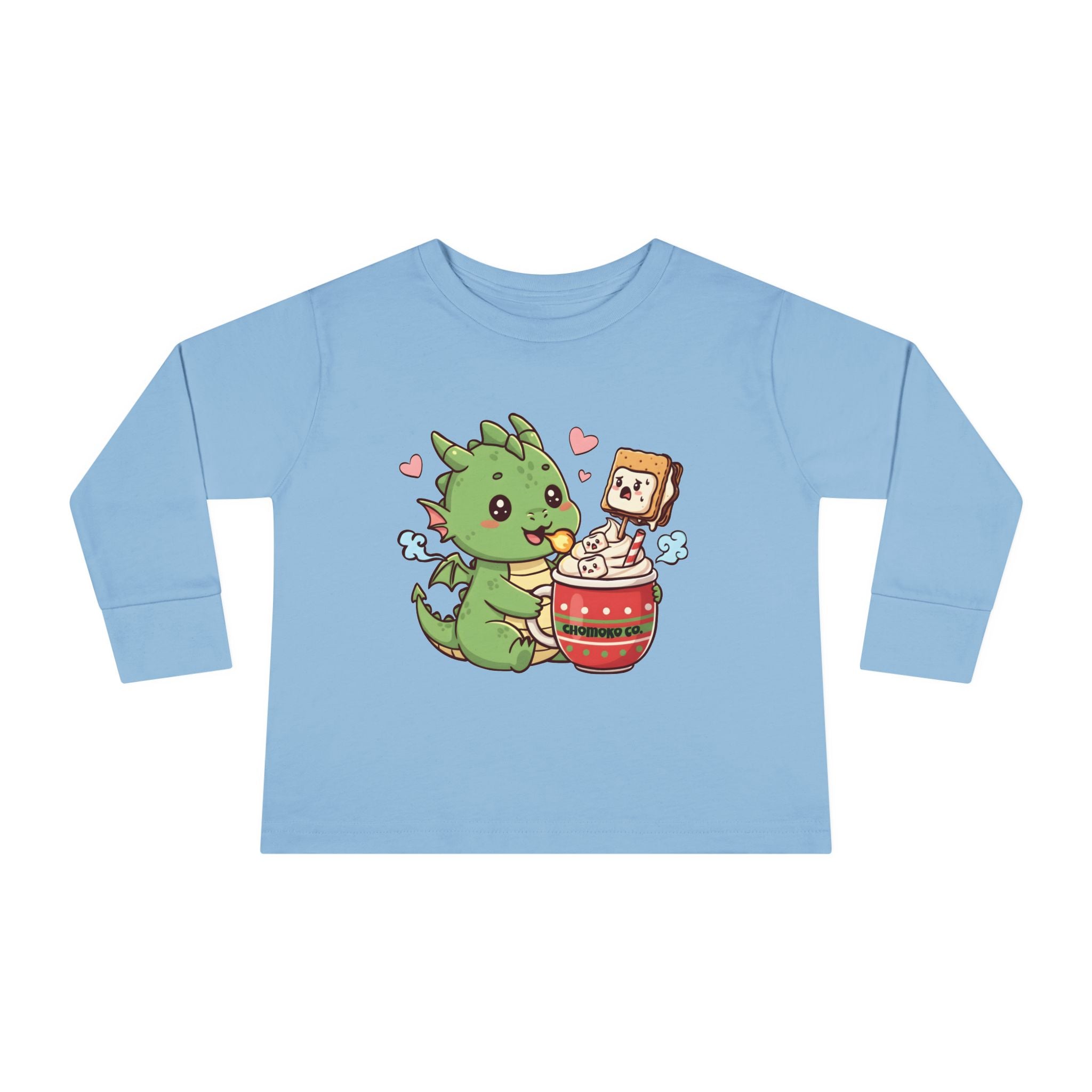 Rinzu drinking Hot chocolate Toddler Long Sleeve Tee
