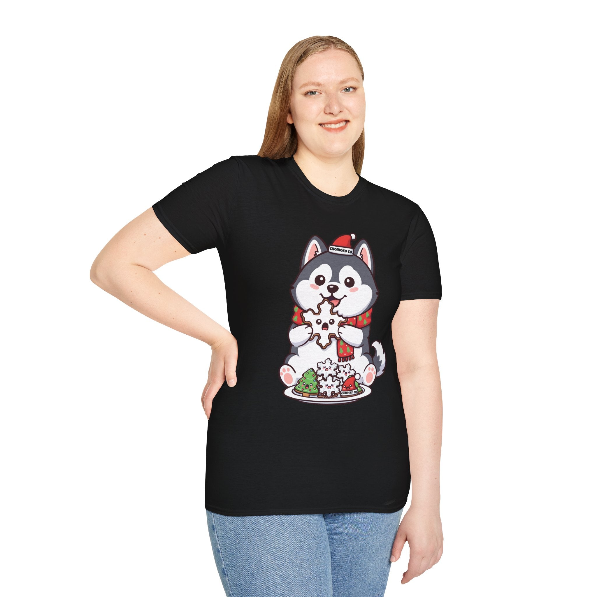 Koda eating Sugar cookies Unisex Softstyle T-Shirt
