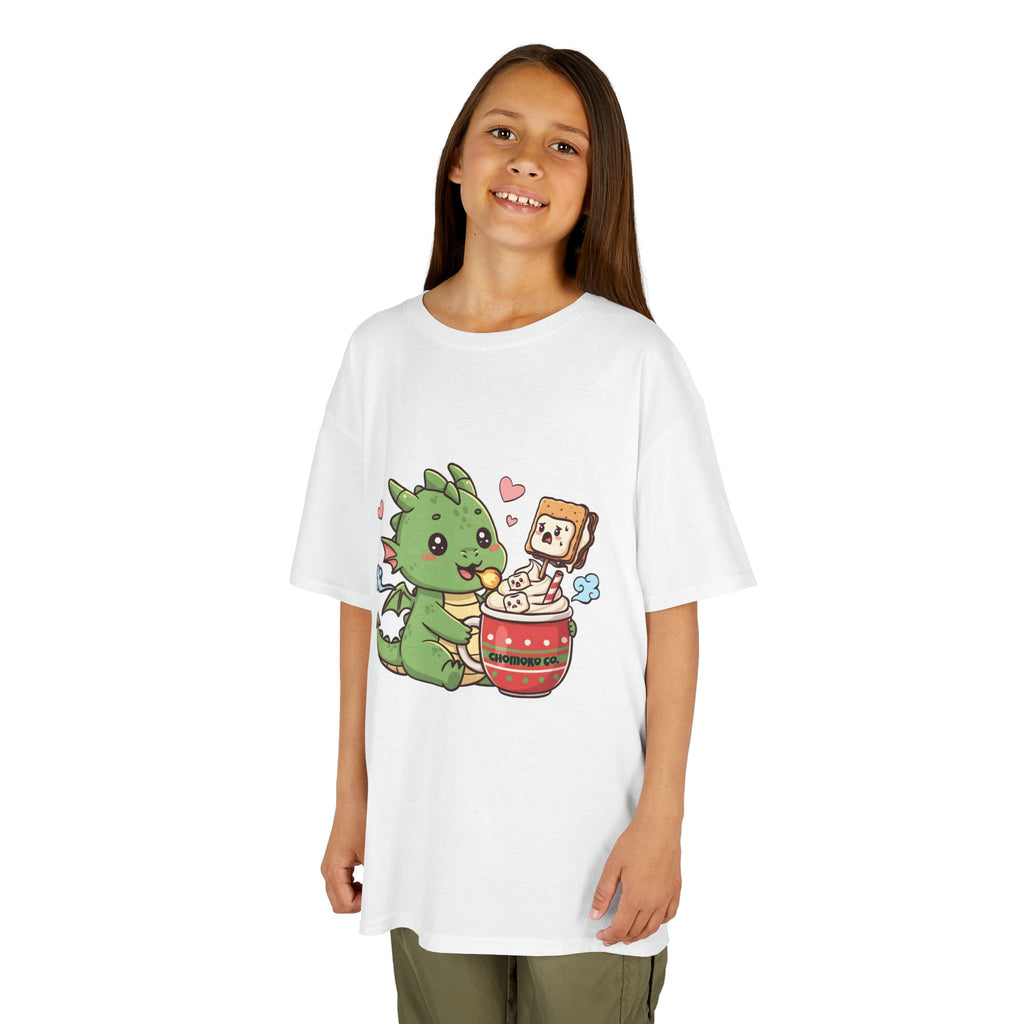 Rinzu drinking Hot chocolate Kids Heavy Cotton™ Tee