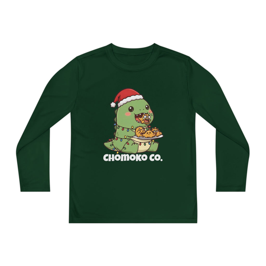 Tatsu with Christmas lights Youth Long Sleeve Competitor Tee