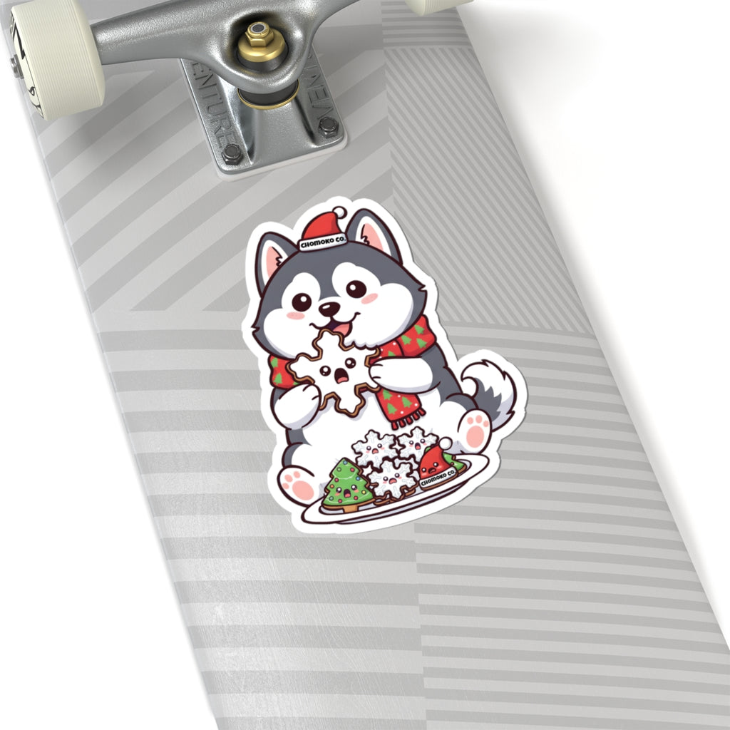 Koda eating Sugar cookies Kiss-Cut Stickers